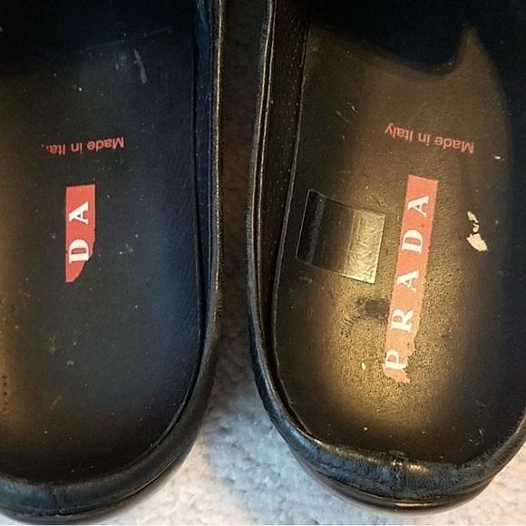 Prada Sport Black Slip on Mule Loafers - Picture 7 of 8